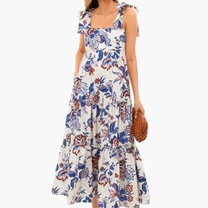 Tuckernuck Cream Heirloom Floral Cameron Dress